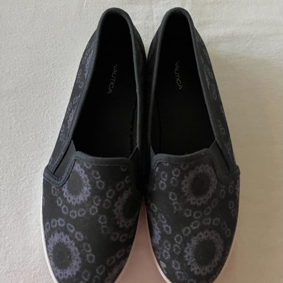 Nautica Dark/Light Gray Canvas Shoes Size 7 - Picture 8 of 10